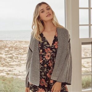 saltwater LUXE | Chunky Knit Striped Cardigan